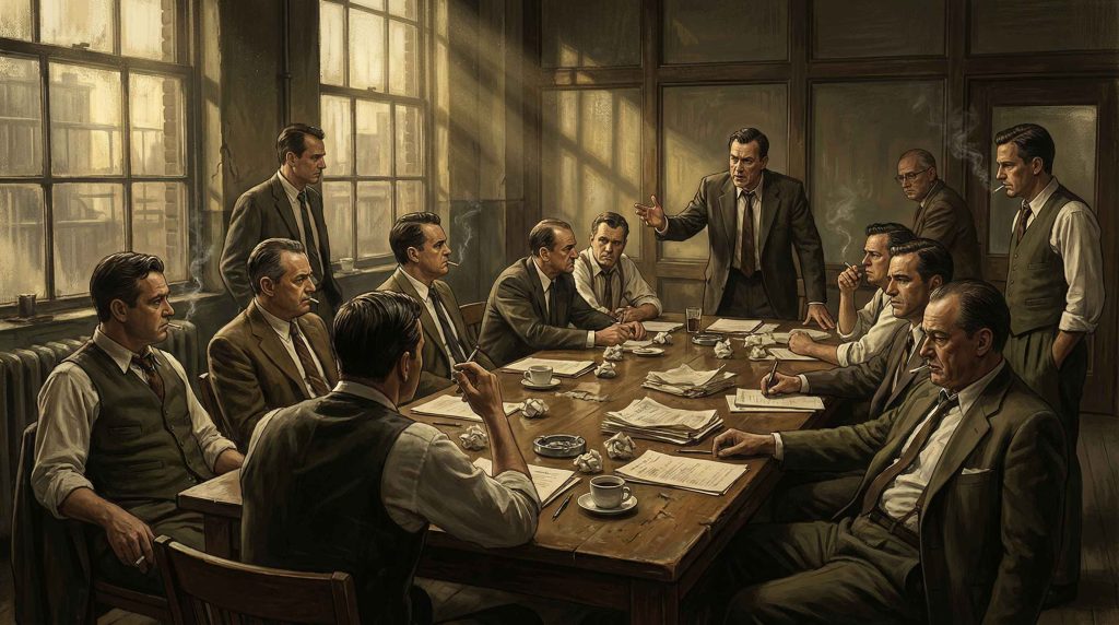 Ketika Hidup Ditentukan di Ruang Sempit: Telaah Hukum Di Balik Film 12 Angry Men (1957)