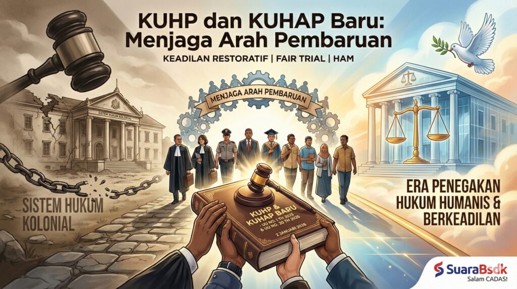 Tajuk Redaksi : KUHP dan KUHAP Baru: Menjaga Arah Pembaruan