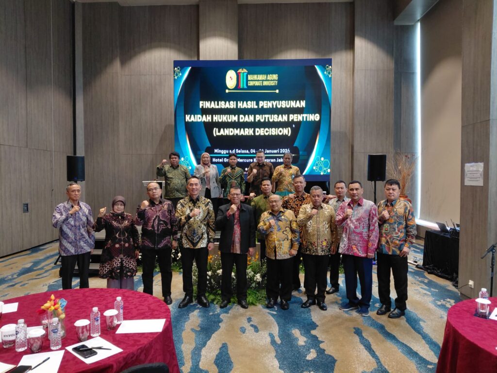 Mahkamah Agung RI Gelar Rapat Finalisasi Landmark Decision 2025: Meningkatkan Kualitas dan Konsistensi Hukum