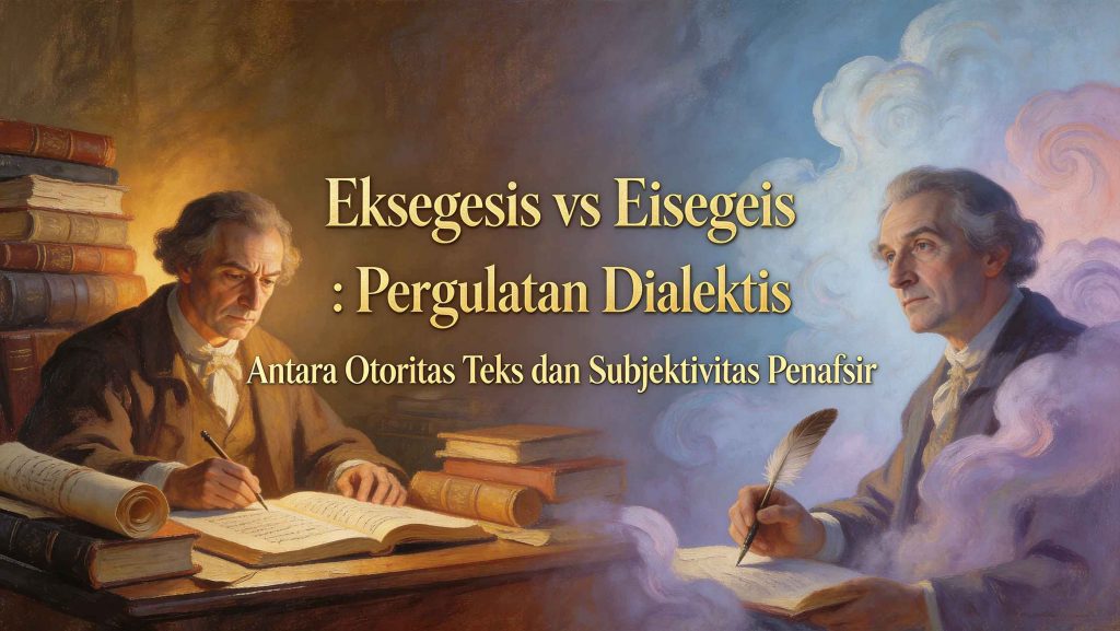 Eksegesis vs Eisegeis : Pergulatan Dialektis Antara Otoritas Teks dan Subjektivitas Penafsir