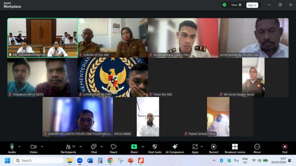 Satu Visi di Bumi Saka Mese Nusa: PN Dataran Hunipopu Rangkul APH SBB