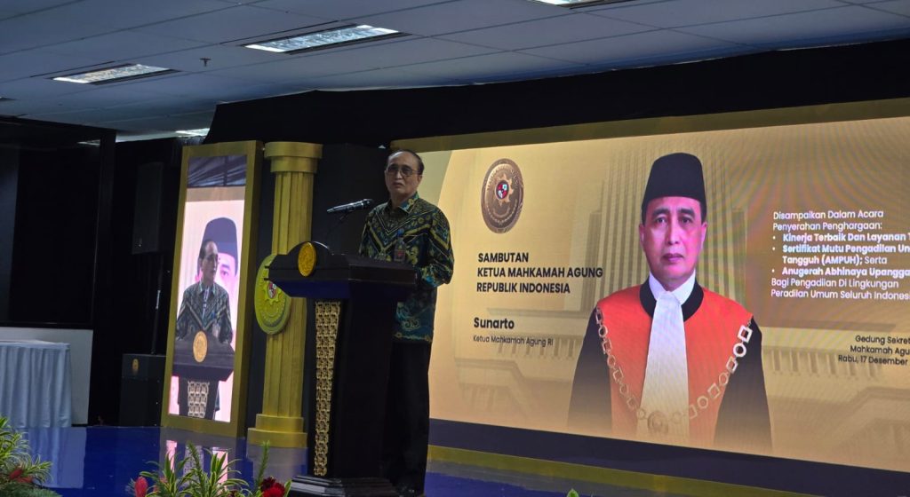 Ketua MA Sampaikan 4 Refleksi Dan 1 Pesan Dalam Pemberian Anugerah Abhinaya Upangga Wisesa Tahun 2025