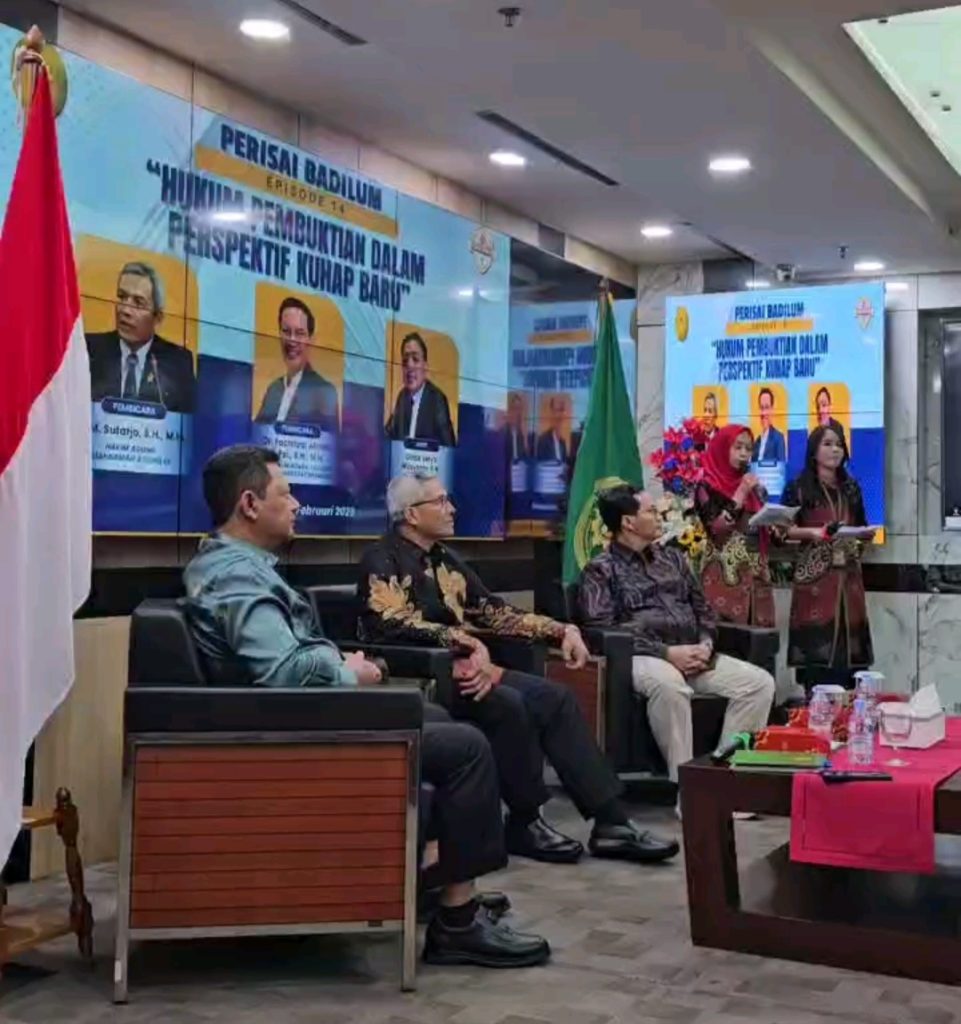 Sesi II Program Perisai Badilum: Fachrizal Afandi Paparkan Hukum Pembuktian dalam Perspektif KUHAP Baru