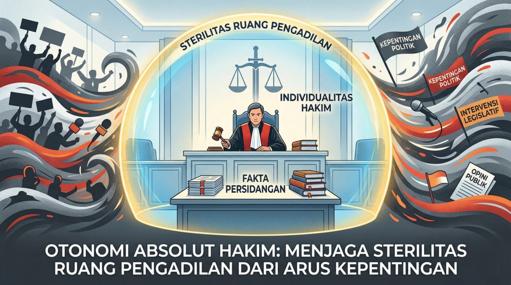 Otonomi Absolut Hakim Menjaga Sterilitas Ruang Pengadilan dari Arus Kepentingan
