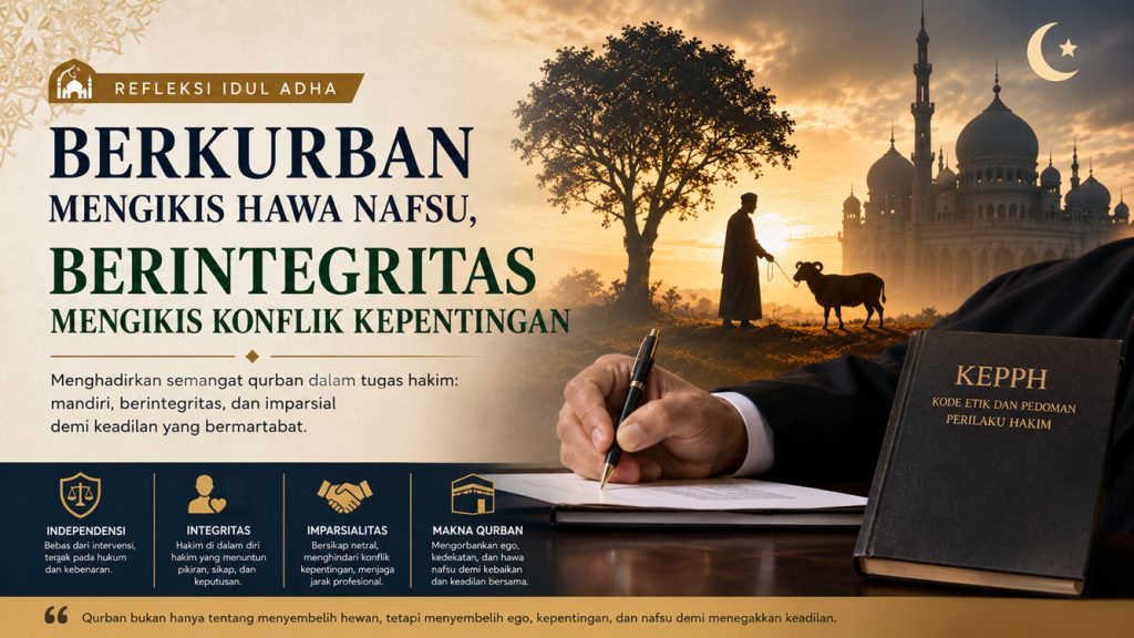 Berqurban Mengikis Hawa Nafsu, Berintegritas Mengikis Konflik Kepentingan