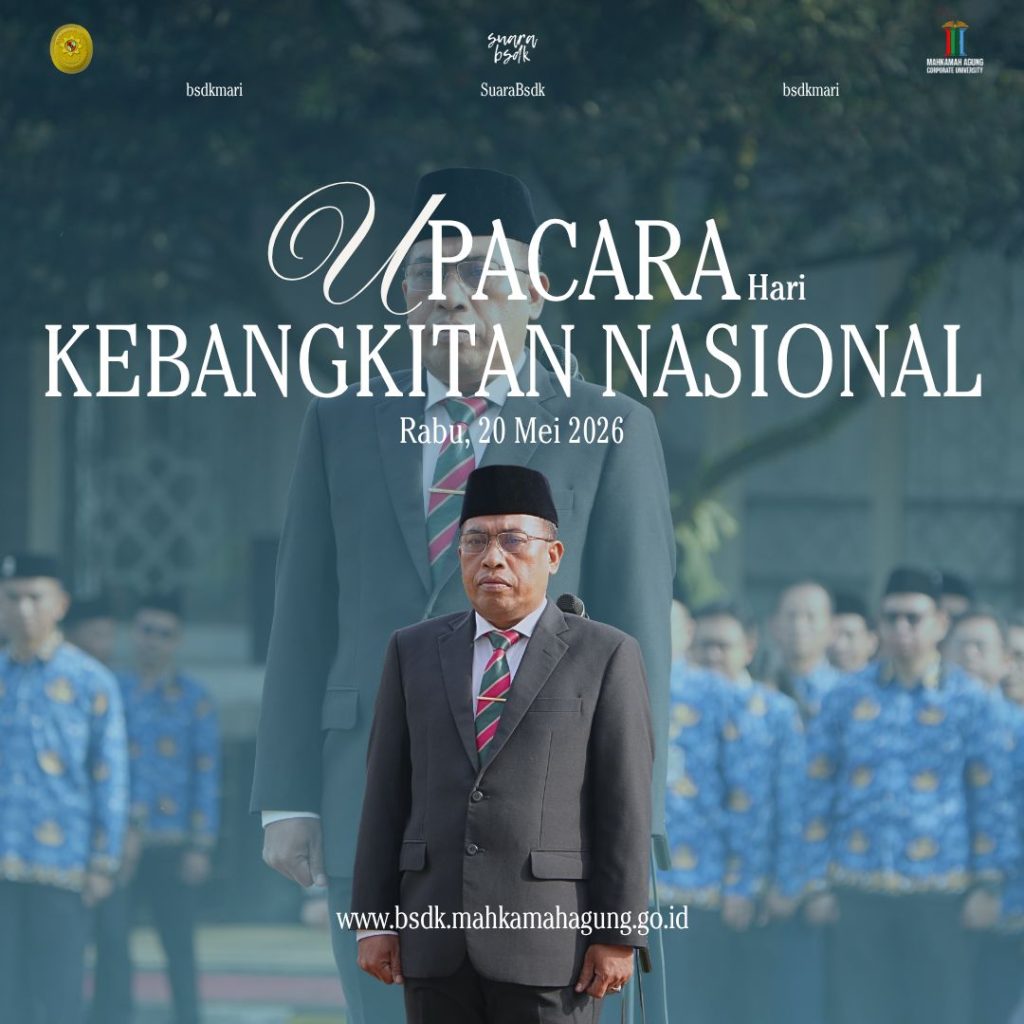 BSDK MA RI Gelar Upacara Hari Kebangkitan Nasional ke-118, Pegawai dan Peserta Pelatihan Ikuti dengan Khidmat