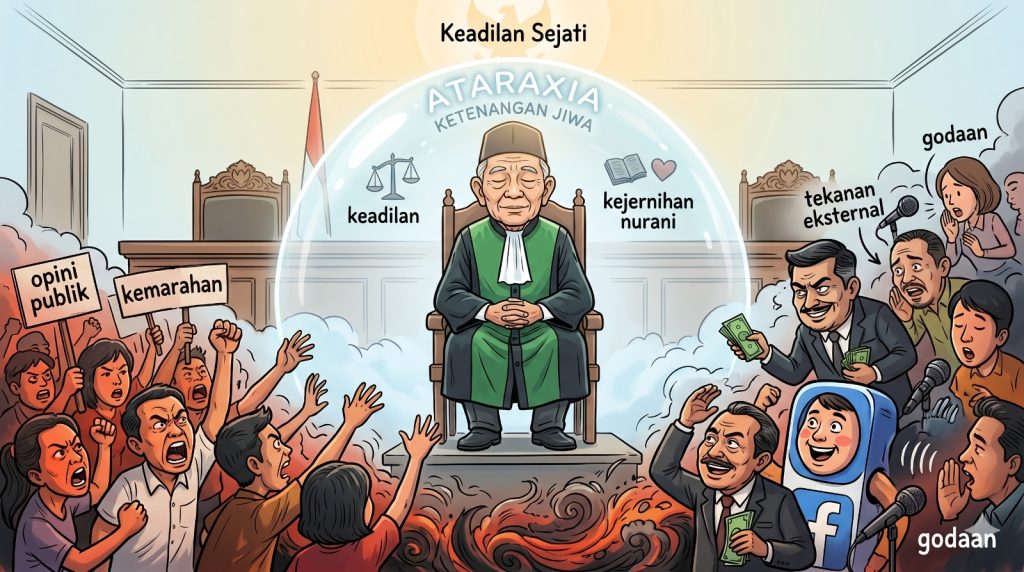 Menemukan Ataraxia di Balik Toga Hakim: Seni Menjaga Ketenangan Jiwa dan Independensi