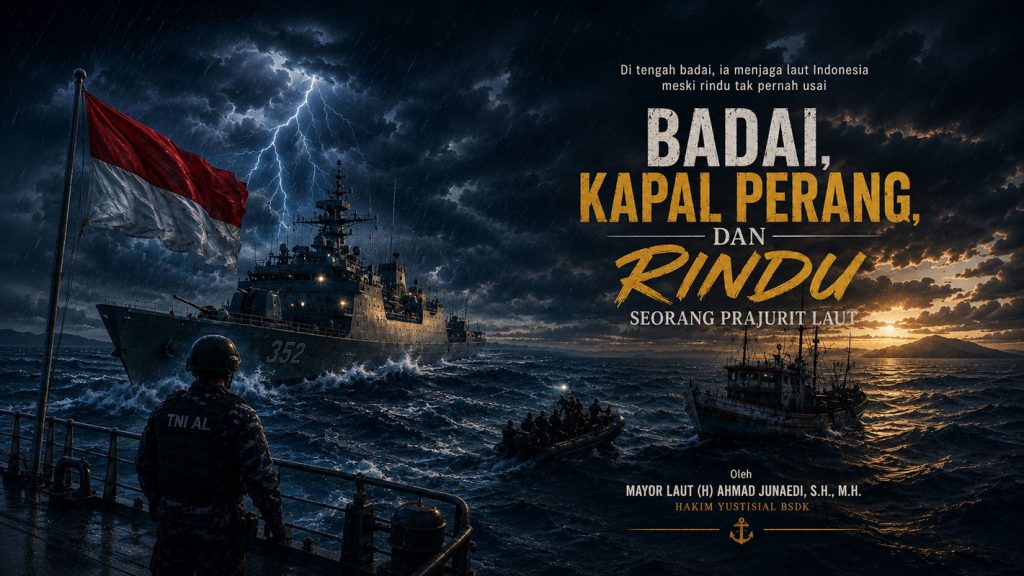 Badai, Kapal Perang, dan Rindu Seorang Prajurit Laut