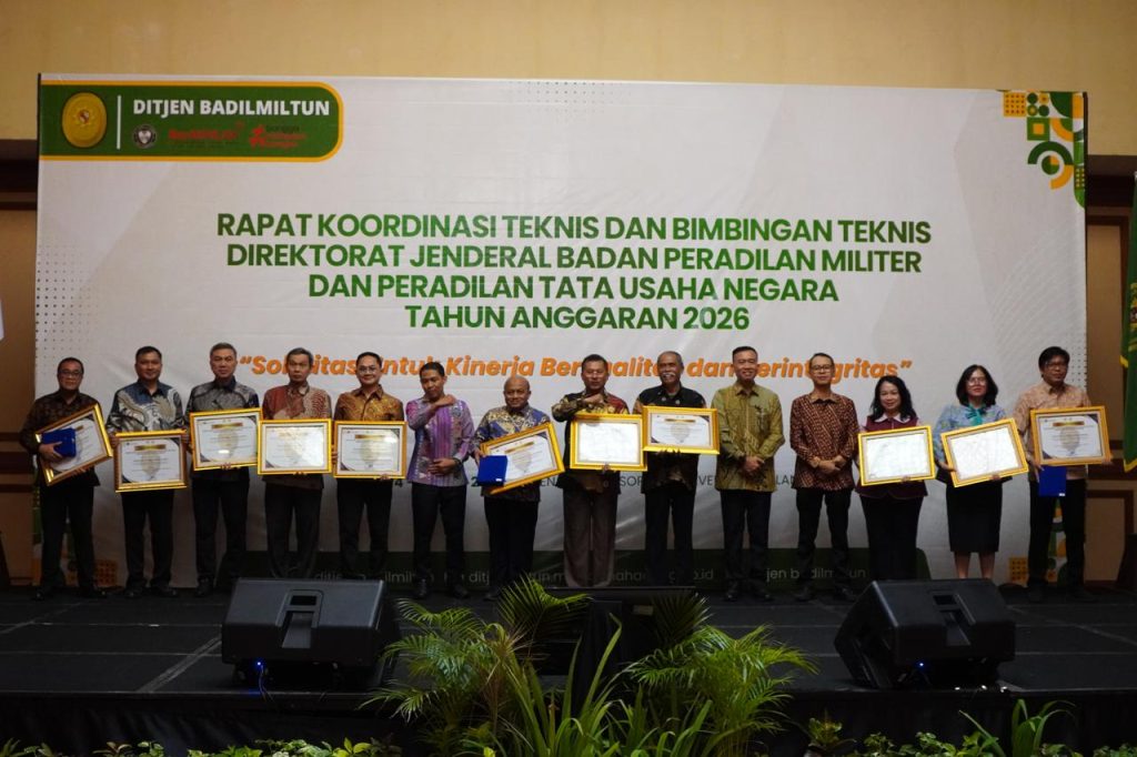 Penganugerahan Lomba Layanan Pengadilan Tahun 2026: Membangun Budaya Kinerja dan Pelayanan Prima di Lingkungan Peradilan Militer dan Tata Usaha Negara