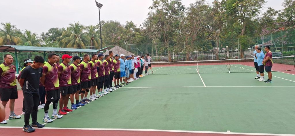 Tim Tenis PTWP Peradilan Militer Tampil Kompetitif Hadapi Tim Ktenzpo Tenis Club Pemda Kab. Bogor Dalam Uji Tanding Menuju Malang 2026
