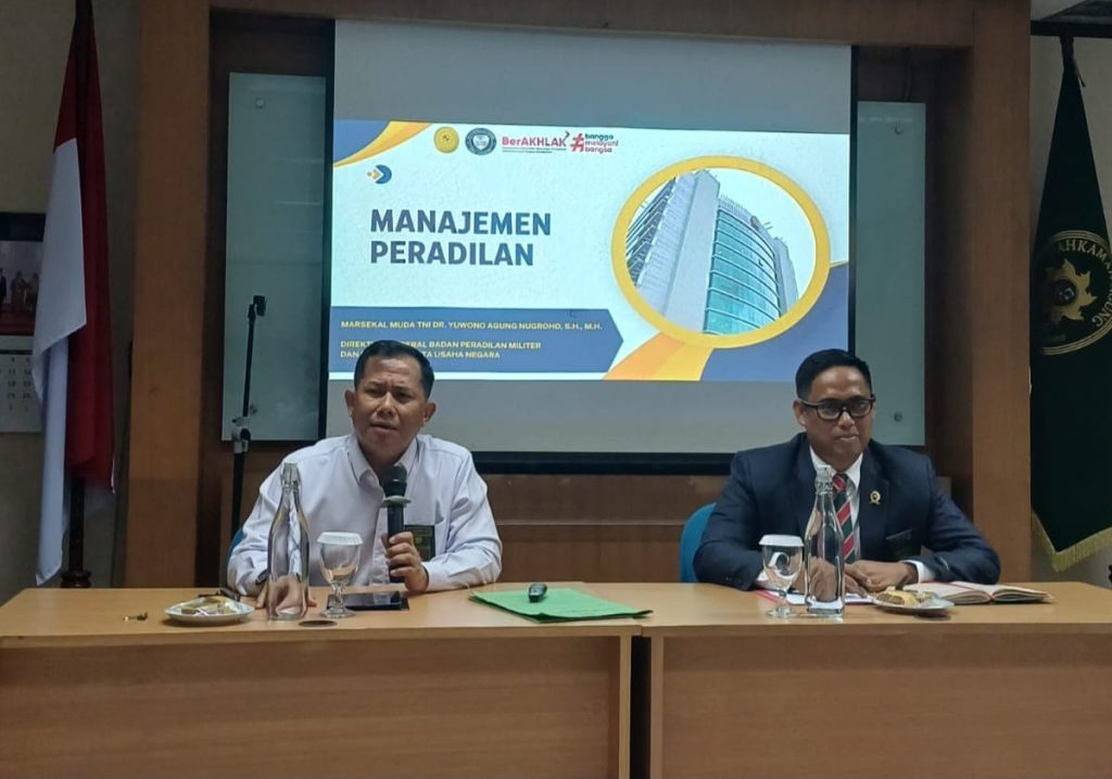 Manajemen Peradilan Modern Sebagai Pilar Peningkatan Kualitas Pelayanan Peradilan Militer