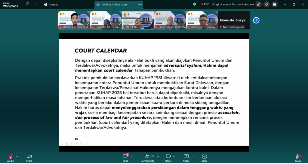 Sistem Pembuktian KUHAP 2025: Dr. Chairul Huda Tegaskan Hakim Harus Berani Menolak Alat Bukti Ilegal