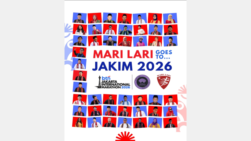 Komunitas Lari Mahkamah Agung Republik Indonesia MARI-LARI Unjuk Gigi di BTN Jakarta International Marathon 2026