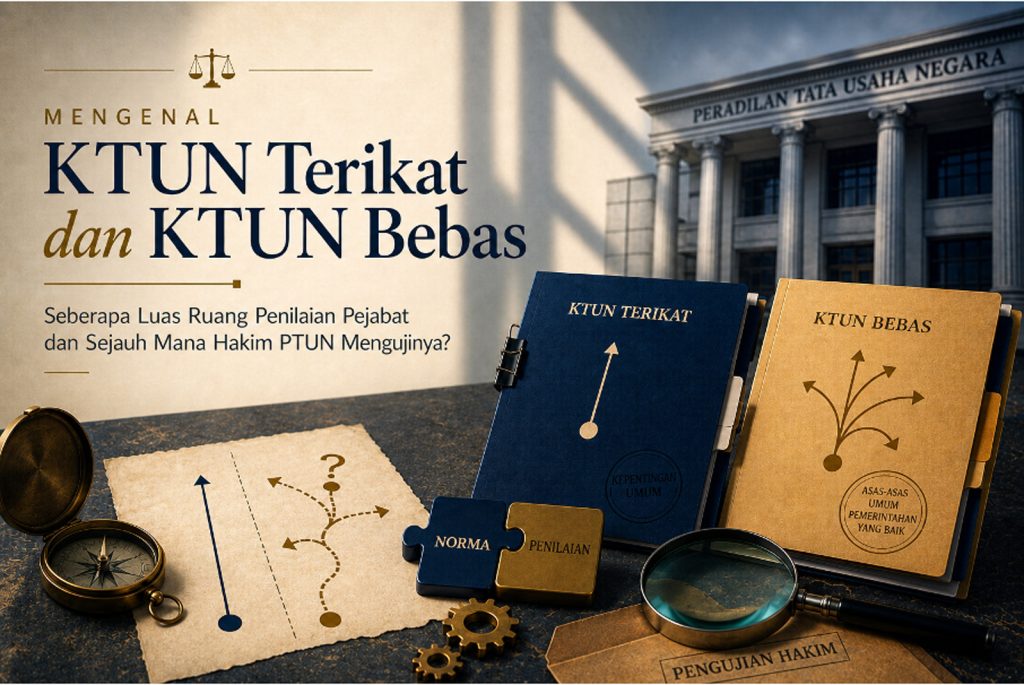 Mengenal KTUN Terikat dan KTUN Bebas: Seberapa Luas Ruang Penilaian Pejabat dan Sejauh Mana Hakim PTUN Mengujinya?