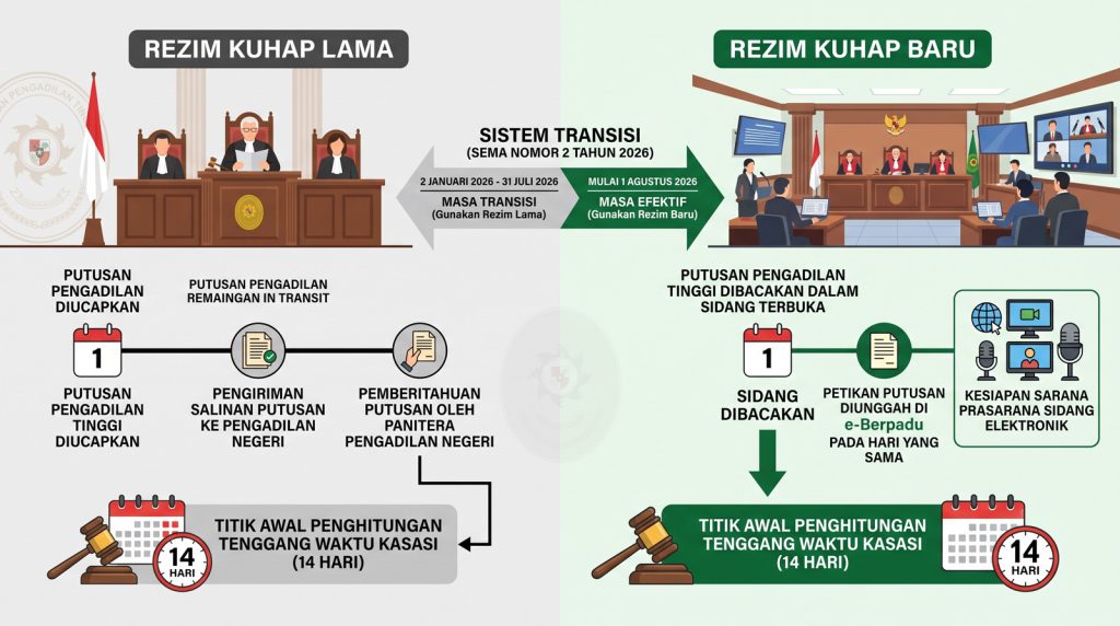 Perbandingan KUHAP Lama dengan KUHAP Baru serta Implikasi SEMA Nomor 2 Tahun 2026