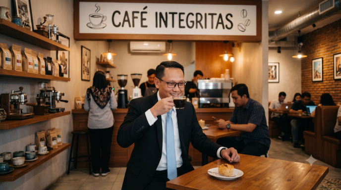 TANGAN DINGIN SANG PENIKMAT KOPI PANAS