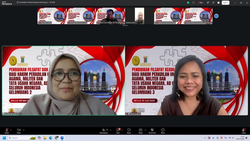 Hari Keempat Training Yudisial Filsafat Keadilan Gelombang III: Memperkuat Negara Hukum dan Independensi Peradilan