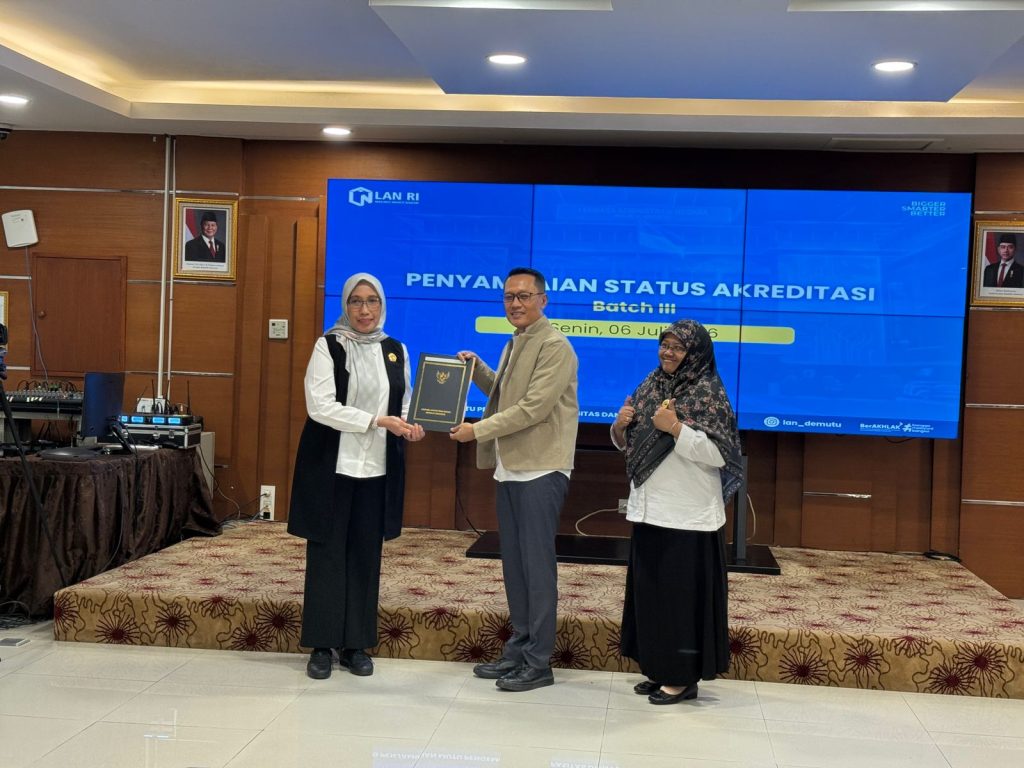 PUSDIKLAT MENPIM BSDK MA RI KEMBALI MERAIH PREDIKAT “A EXCELENT”DALAM PENILAIAN AKREDITASI DARI LAN RI