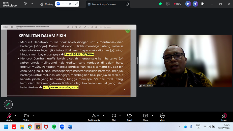 Dorong Kewenangan Peradilan Agama, OKTASA Bahas Masa Depan Kepailitan Syariah di Indonesia