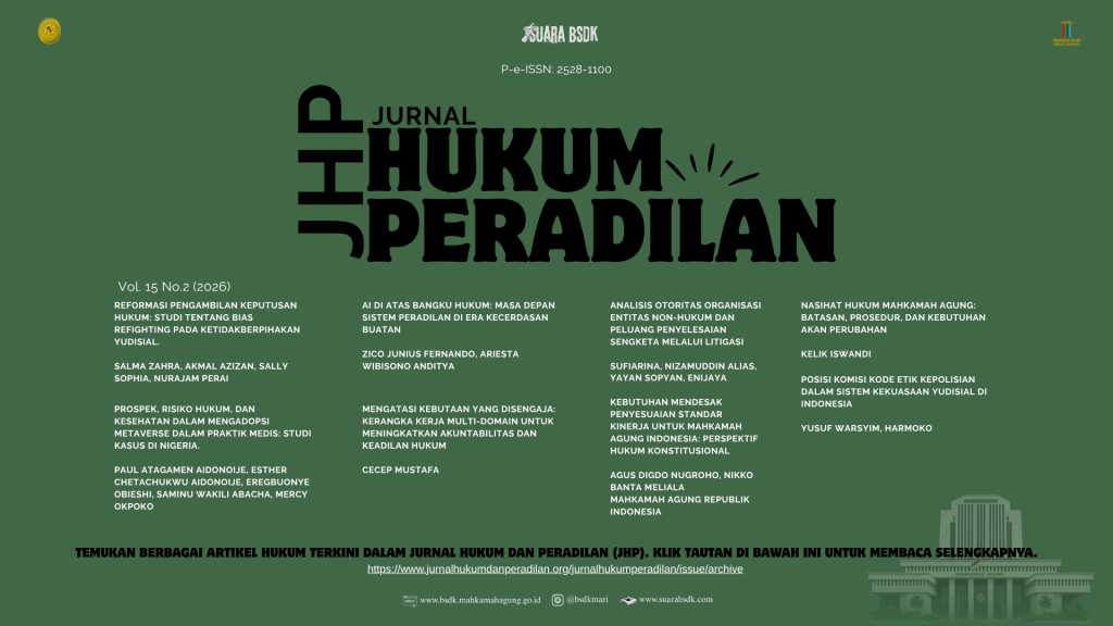 Dua Kajian Tajam Warnai Terbitan Terbaru Jurnal Hukum dan Peradilan Mahkamah Agung