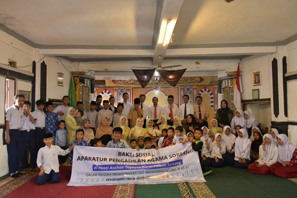 Peringati HUT ke-81 MA RI, Keluarga Besar PA Soreang Berbagi Kebahagiaan Bersama Anak Panti Asuhan