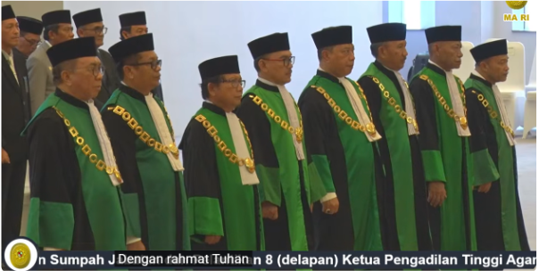 Lantik 8 Ketua Pengadilan Tinggi Agama, KMA Ingatkan 3 Hal Kepemimpinan