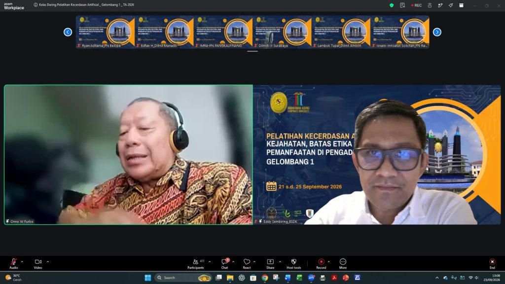 Ahli IT Prof Onno Siap Bantu Rapikan Data Center Jutaan Putusan Hakim dalam AI Secure Bagi Pengadilan